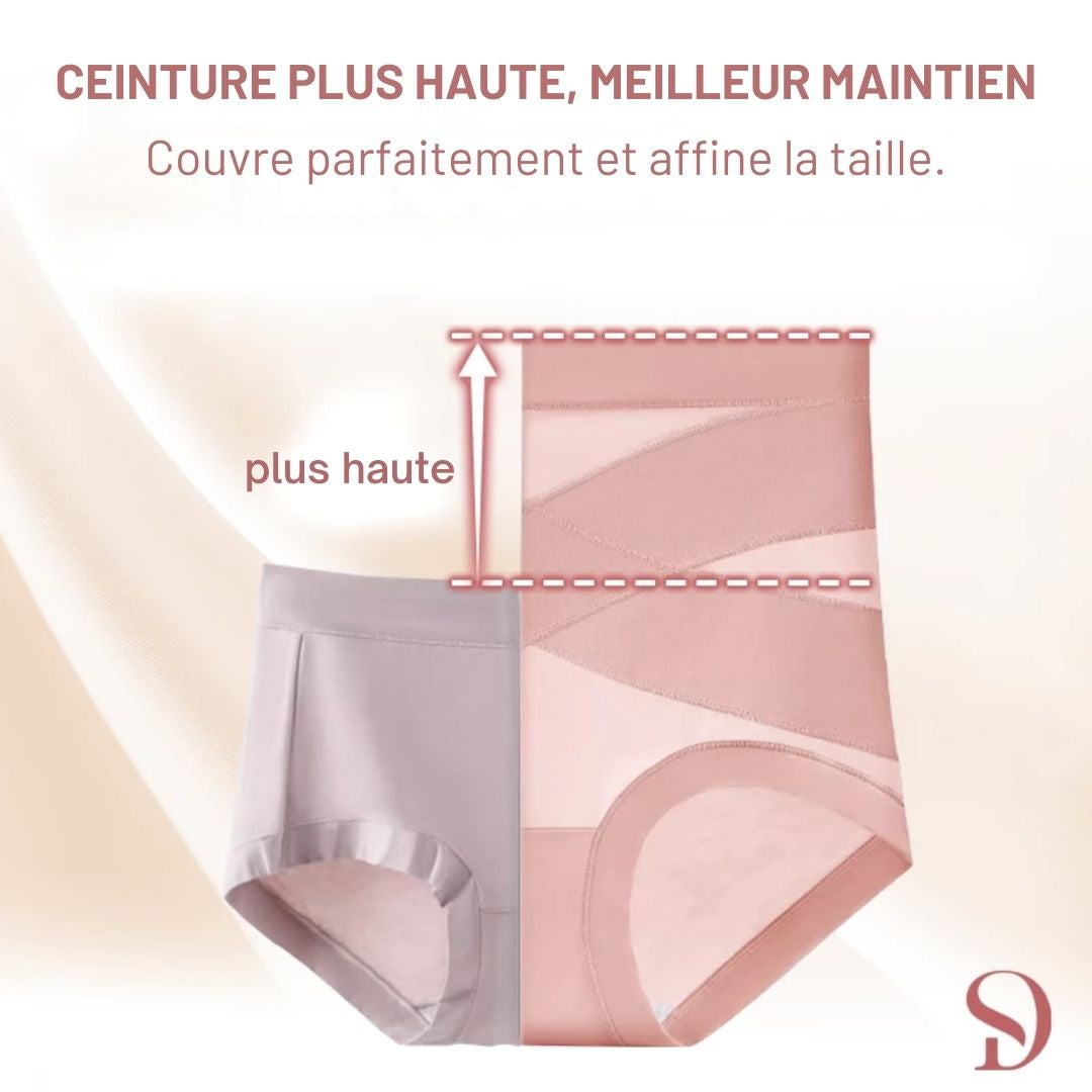 alt="Culotte absorbante avec zone de protection intégrée"
