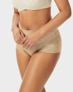 High Waist Lace V-Cut Breathable Shaping Panties (3 Pack)