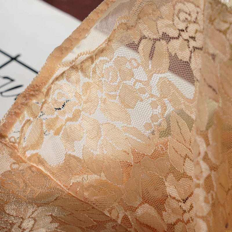 Culotte taille haute en dentelle avec transparence et effet ventre plat MajesticLace"