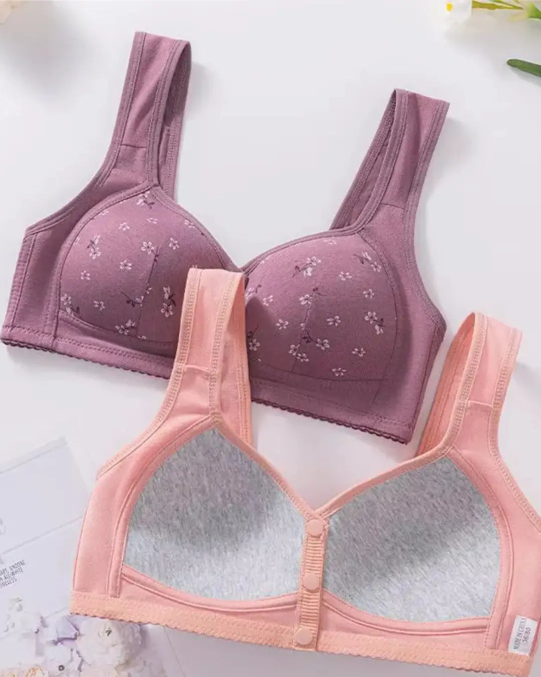 Soutien-gorge sans armature confort quotidien nylon noir — porté sous vêtement